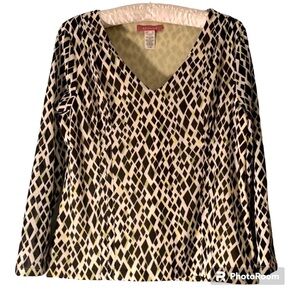 AK Anne Klein size small printed top